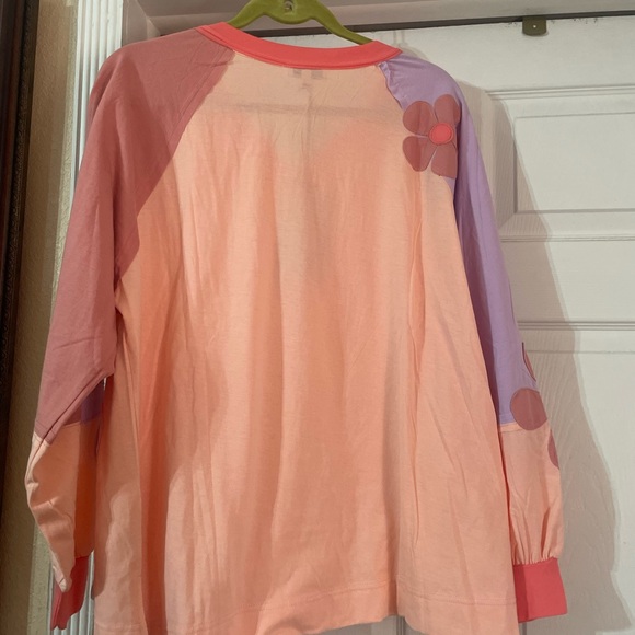 NWT Sage + Fig Daisy Patchwork Long Sleeve Top Medium 🌸 BG 06 - Picture 9 of 10